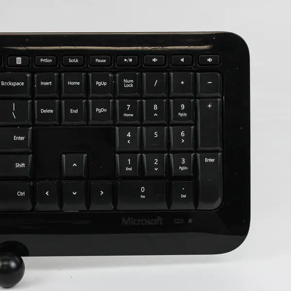 Microsoft Wireless Keyboard 850 Model 1455 Black Cover Missing