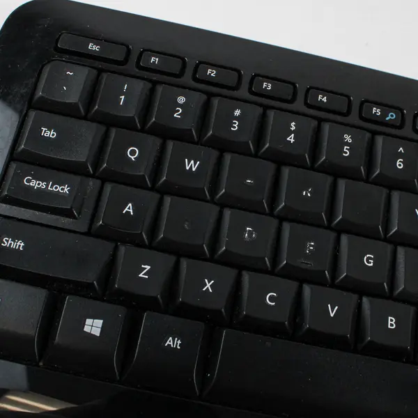 Microsoft Wireless Keyboard 850 Model 1455 Black Cover Missing