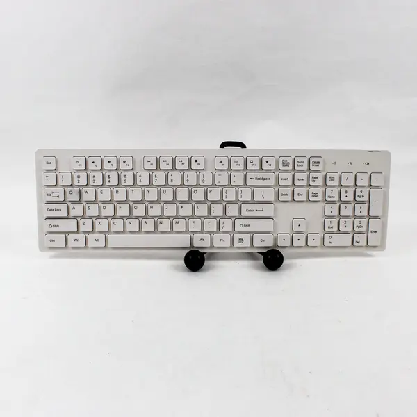 G9300 Wireless White Keyboard Slim QWERTY Missing Battery Cover