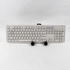 G9300 Wireless White Keyboard Slim QWERTY Missing Battery Cover
