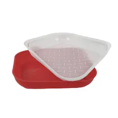 Lot of 2 Season N Serve Marinade Containers Red White Warped No Lids