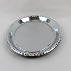 Old East Main Co. Set of 3 Silver-Tone Plastic Oval Serving Trays 16 x 13 in