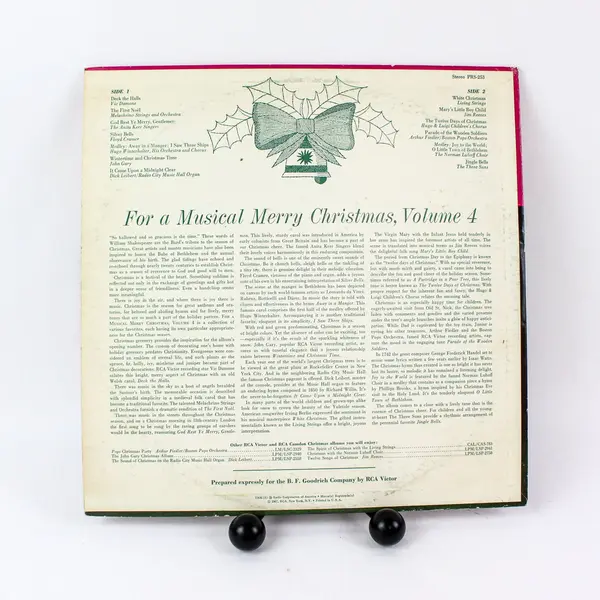 Various Artists For A Musical Merry Christmas Vol 4 1967 RCA Victor 12" Vinyl