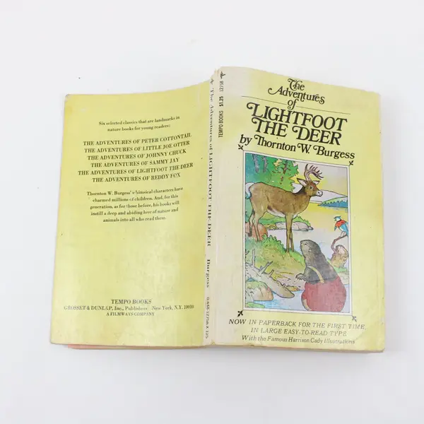 The Adventures of Lightfoot the Deer Thornton W Burgess Tempo Books Paperback