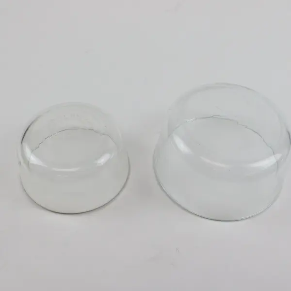 Lot of 2 Pyrex Round Glass Food Storage Containers Navy Blue Lids 470ml 950ml