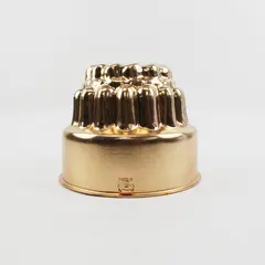Vintage Copper-Colored Fluted 8-Cup Jello Mold Bundt Cake Pan