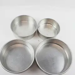 Lot of 4 Magic Line Round Cake Pans - 7x3, 8x3, 9x3, 10x3