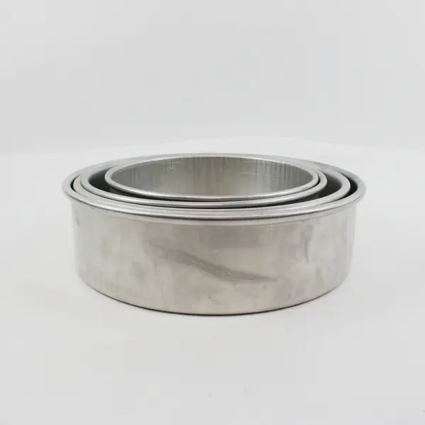 Lot of 4 Magic Line Round Cake Pans - 7x3, 8x3, 9x3, 10x3