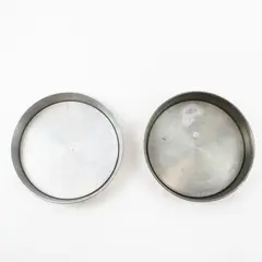 Vintage Mirro Aluminum Set of 2 9" Round Cake Pans Removable Bottoms