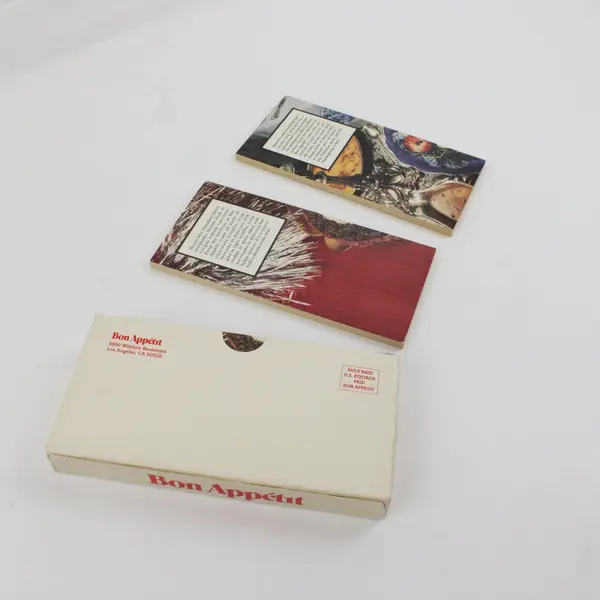 Bon Appetit 6 Mini Cookbooks Chocolate Desserts Festive Entrees Cookies Gifts