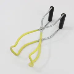 Pair Canning Jar Lifter Tongs Black Handles Yellow Arms Home Canning
