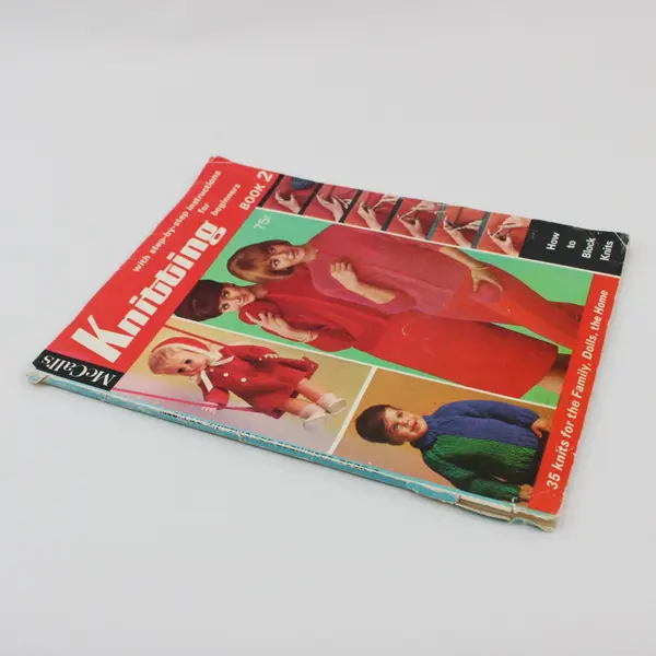 1960's McCall's Knitting Book 2 35 Beginner Knits Step-by-Step Patterns