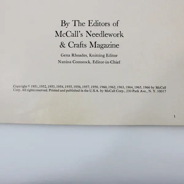 1960's McCall's Knitting Book 2 35 Beginner Knits Step-by-Step Patterns