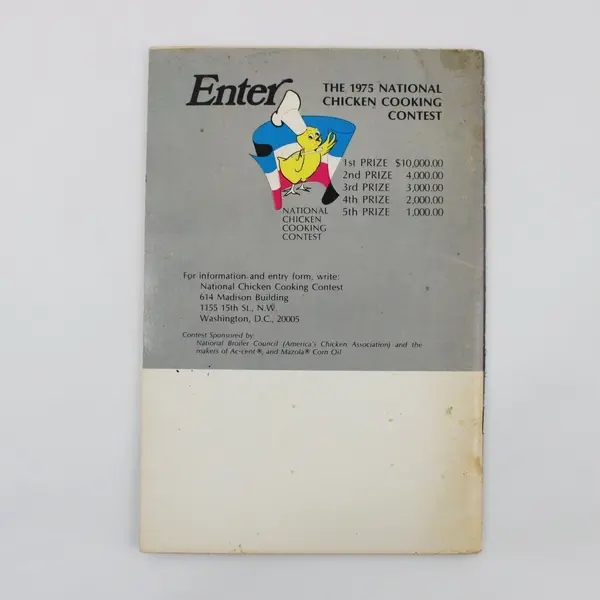 Vtg 1974 Silver Anniversary Chicken Cookbook National Cooking Contest
