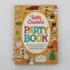 Betty Crocker's Party Book 1960 First Edition Cookbook Recipes Spiral