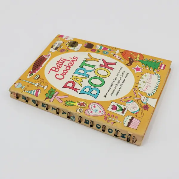 Betty Crocker's Party Book 1960 First Edition Cookbook Recipes Spiral