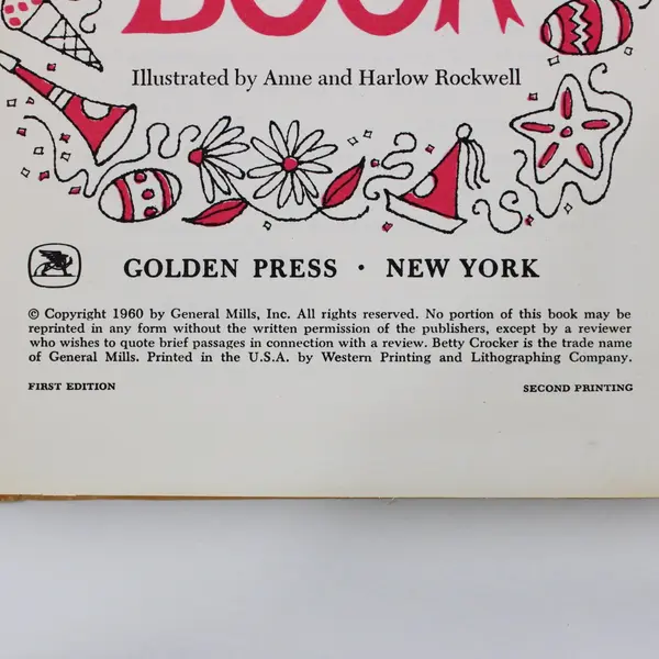 Betty Crocker's Party Book 1960 First Edition Cookbook Recipes Spiral