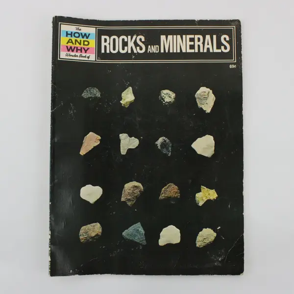 1974 How and Why Wonder Book: Rocks and Minerals Educational Book