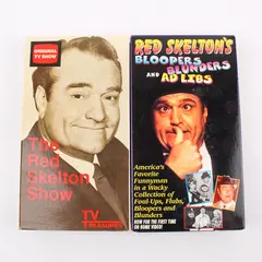 Lot of 2 Red Skelton VHS Tape Movies Red Skelton Show Bloopers Blunders