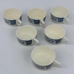 Set of 6 Royal China Currier & Ives Horse And Carriage Coffee Cups