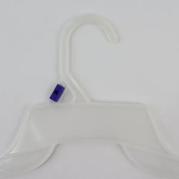 Lot of 10 Semi-Clear Plastic Shirt Hangers Clothes Organizer Display