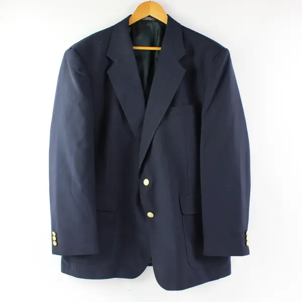 David Taylor Men's Navy Blue Blazer Sport Coat Size 44R