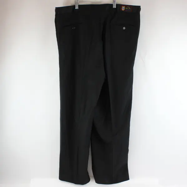 Giorgio Fiorelli Superlux Super Fine Men's Black Adj Straight-Leg Dress Pants 44