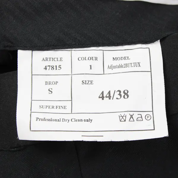 Giorgio Fiorelli Superlux Super Fine Men's Black Adj Straight-Leg Dress Pants 44