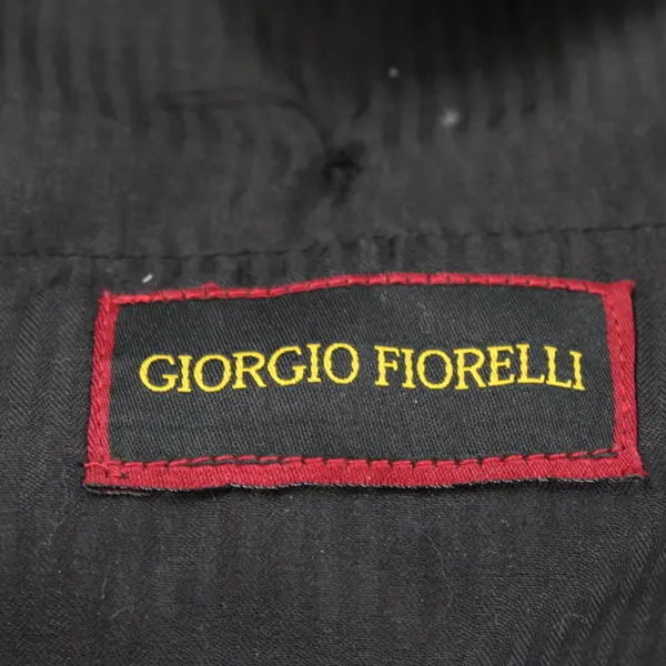 Giorgio Fiorelli Superlux Super Fine Men's Black Adj Straight-Leg Dress Pants 44