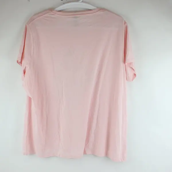 Instant Message Disney Mickey Minnie Women's Pink Graphic T-Shirt 3XW