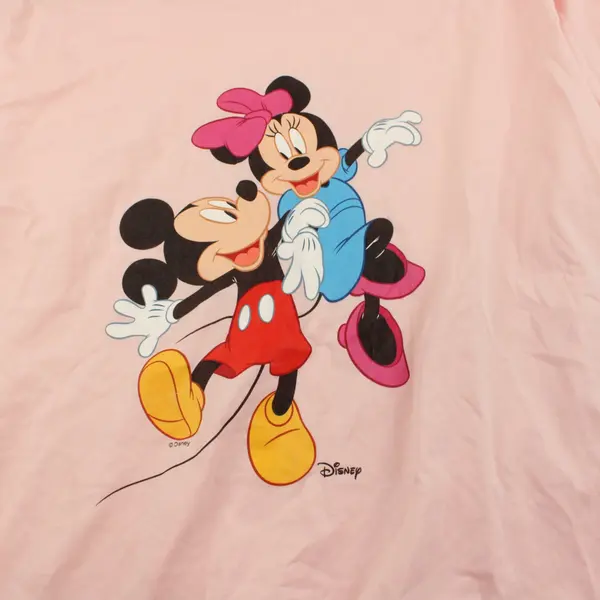 Instant Message Disney Mickey Minnie Women's Pink Graphic T-Shirt 3XW