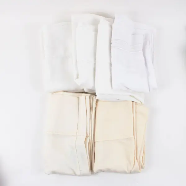 Lot of 18 Queen Pillowcases Solid Color DIY Sewing Craft Fabric FLAWED