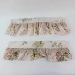 Set of 2 VTG Springmaid Wondercale Standard Pillowcases Lace Ruffle FLAWED