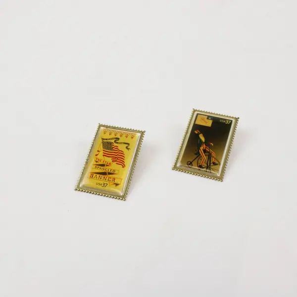 Old Glory Heroes USA37 Patriotic American Flag Lapel Pins Lot of 2