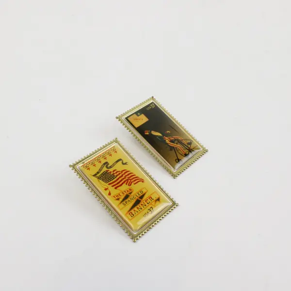 Old Glory Heroes USA37 Patriotic American Flag Lapel Pins Lot of 2