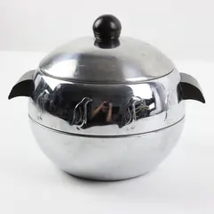 Vintage West Bend Penguin Chrome Hot & Cold Server Ice Bucket