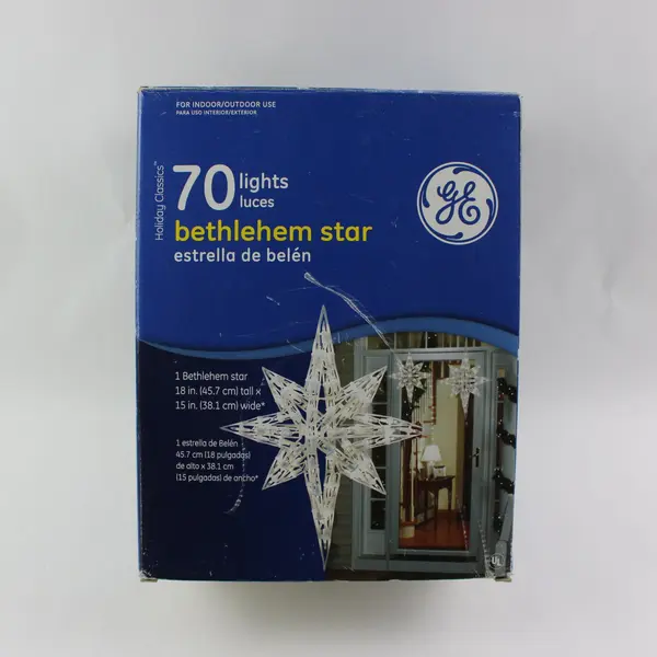 GE 70-Light Bethlehem Star Christmas Decoration Indoor/Outdoor 18x15