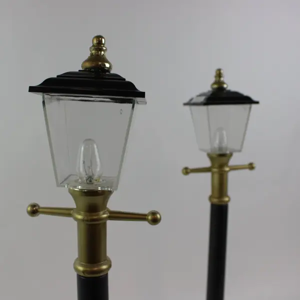 Santa's Best 67325 Christmas Electric Outdoor Lamp Post Lights Set of 2