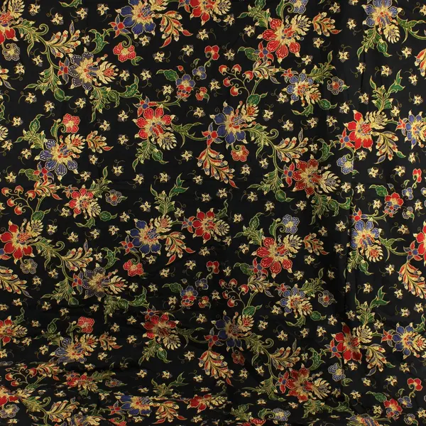 Hugitex Batik Halus No. 9047 Multicolor Floral Fabric 2.4 Yds x 44 in