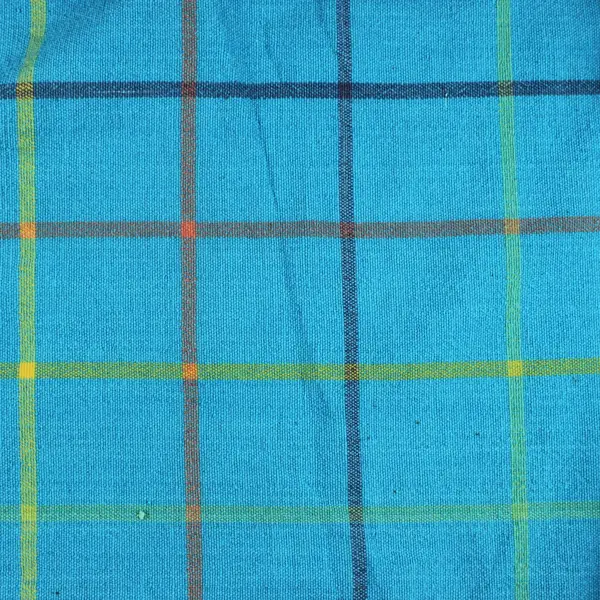 Blue Multicolor Plaid Round Tablecloth 88.5" Indoor Outdoor