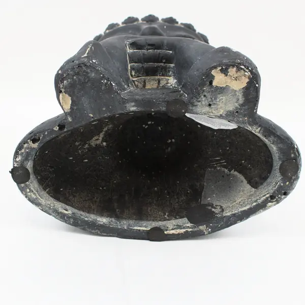 Black Buddha Head Hand-Poured Candle Ceramic Holder