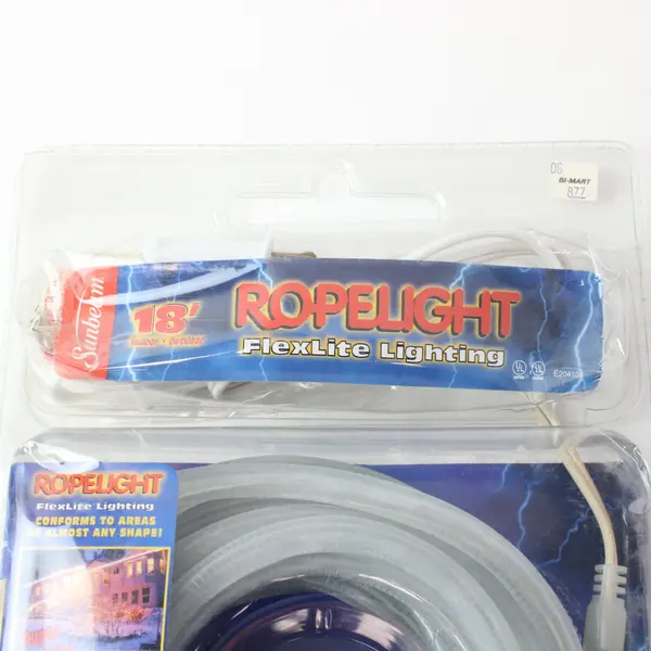 Ropelight 18 ft Clear Flexible Rope Light Indoor Outdoor Lighting Kit