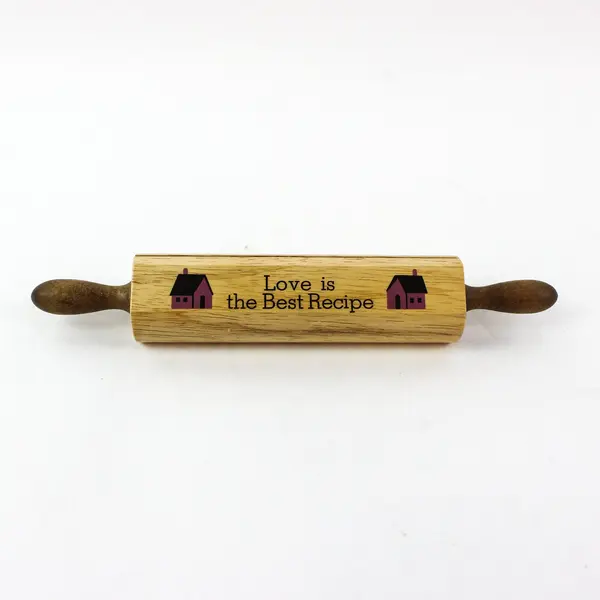 Enesco Decorative Rolling Pin Style Recipe Card Holder Love Is the Best Recipe