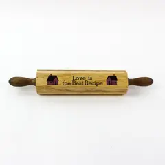 Enesco Decorative Rolling Pin Style Recipe Card Holder Love Is the Best Recipe