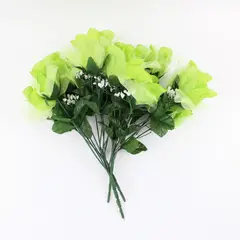 Lot of 3 Green Artificial Foliage Bouquets Faux Floral Decor