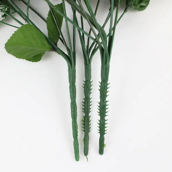 Lot of 3 Green Artificial Foliage Bouquets Faux Floral Decor