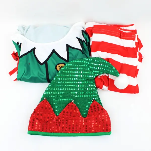 Women's Elf Costume Size 4XL Top Pants Hat Pre-Owned
