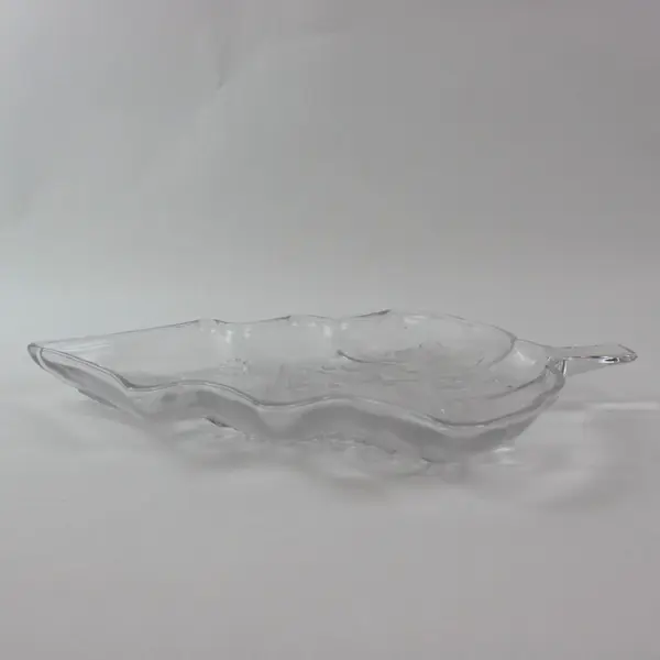 Studio Nova Christmas Day Glass Tree Platter Fireplace 13 Inch