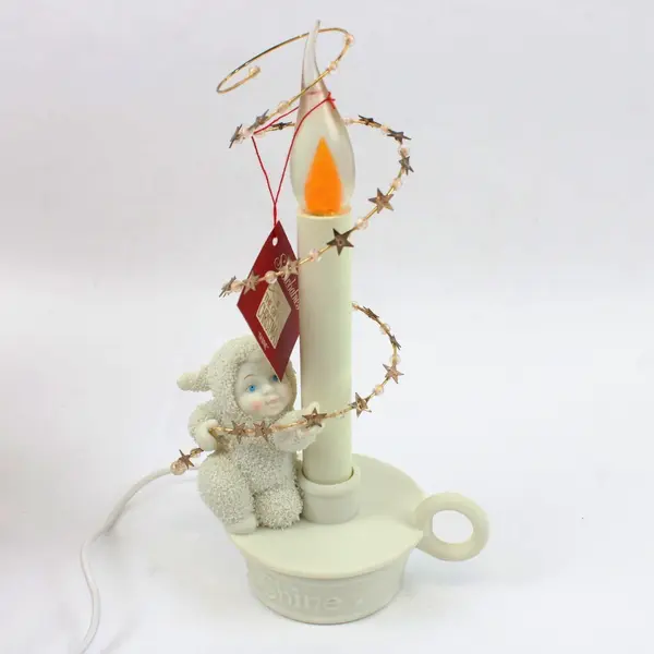 Department 56 Snowbabies The Gift of Christmas Shine Candle