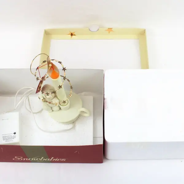 Department 56 Snowbabies The Gift of Christmas Shine Candle